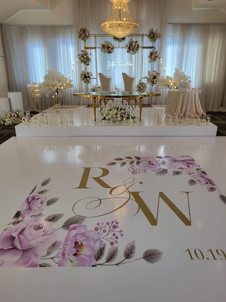 Mariage – piste monogrammée