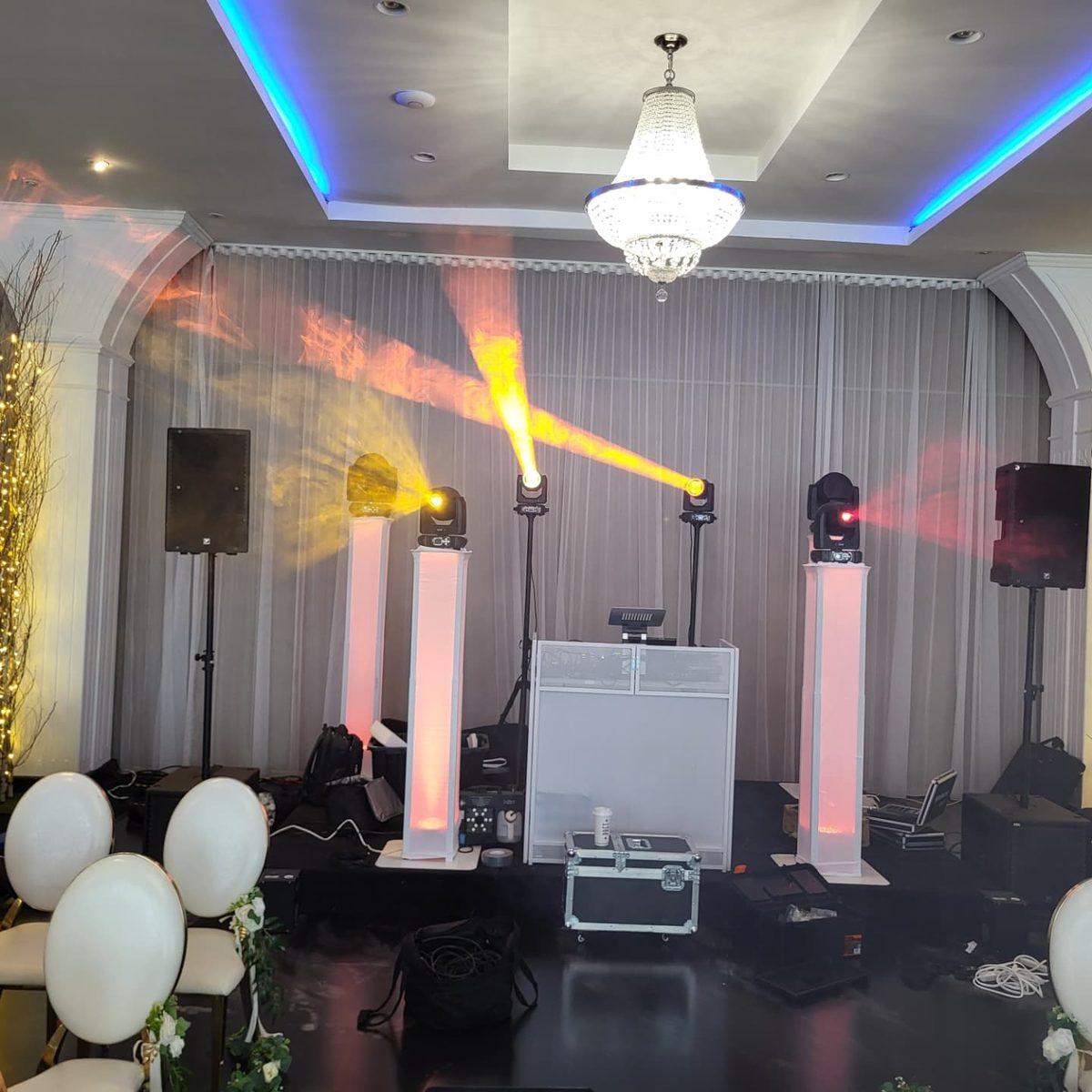 Setup complet – faisceaux moving heads